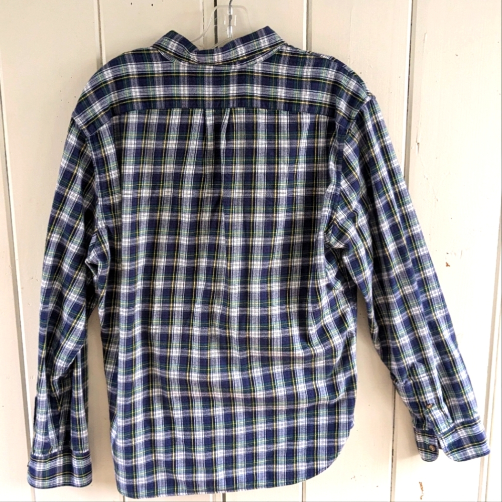 SOLD J. Crew Scotch Plaid Button-Up Shirt sz L - Picture 5 of 8
